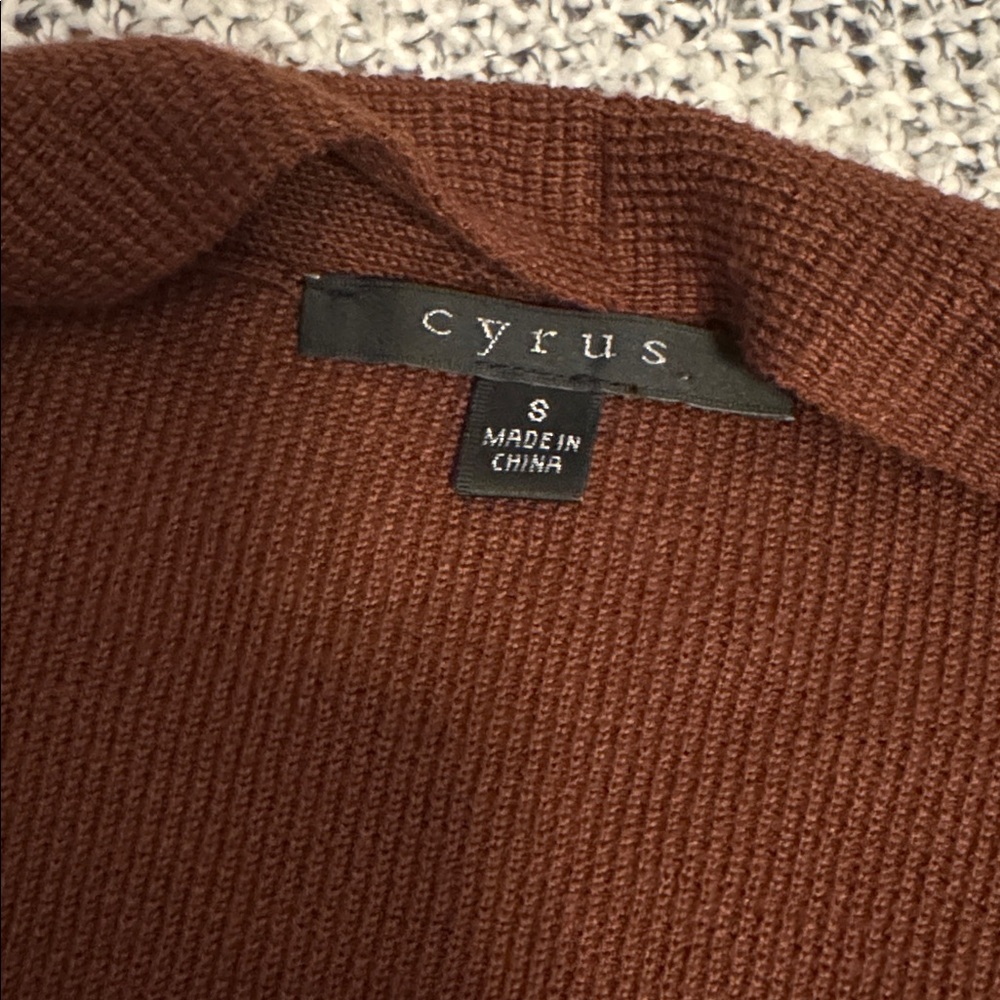 Cyrus Open Front Cardigan – Women’s Small – Chocolate Brown - Picture 3 of 4
